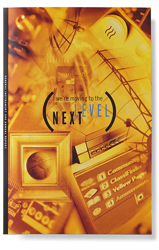 next-level-systems_annual-report-cover.jpg Art Direction by: Bart Crosby, Crosby Associates